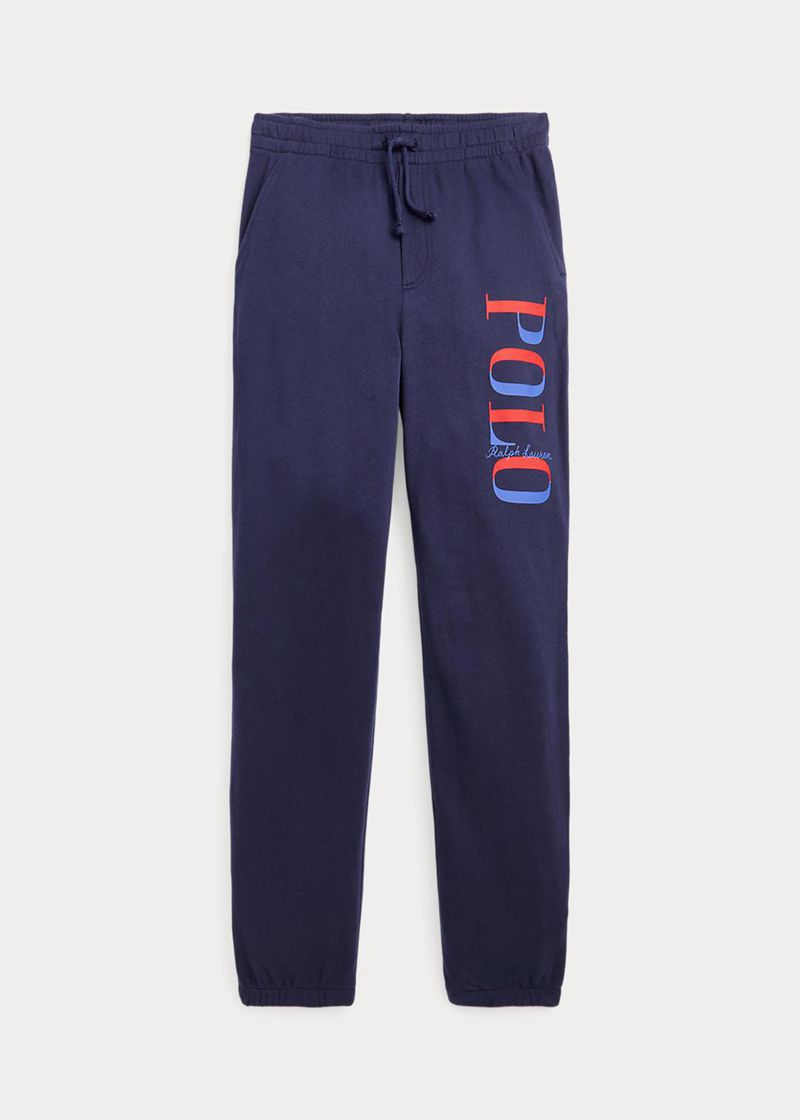 Pantalones Ralph Lauren Niño 6-14 Años Logo Spa Terry Tracksuit Bottoms Chile Azul Marino OYWXA-8253